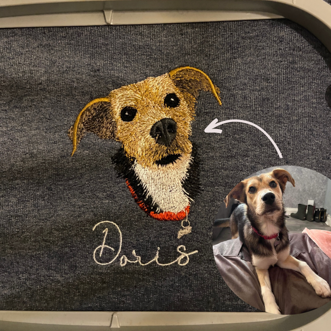 Personalised Embroidered Pet Face Jumper