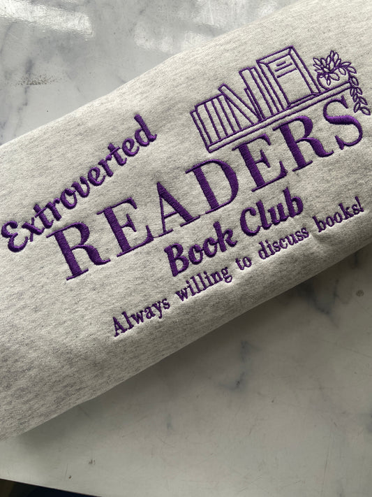 Book Merch - Extroverted Readers Club Sweatshirt