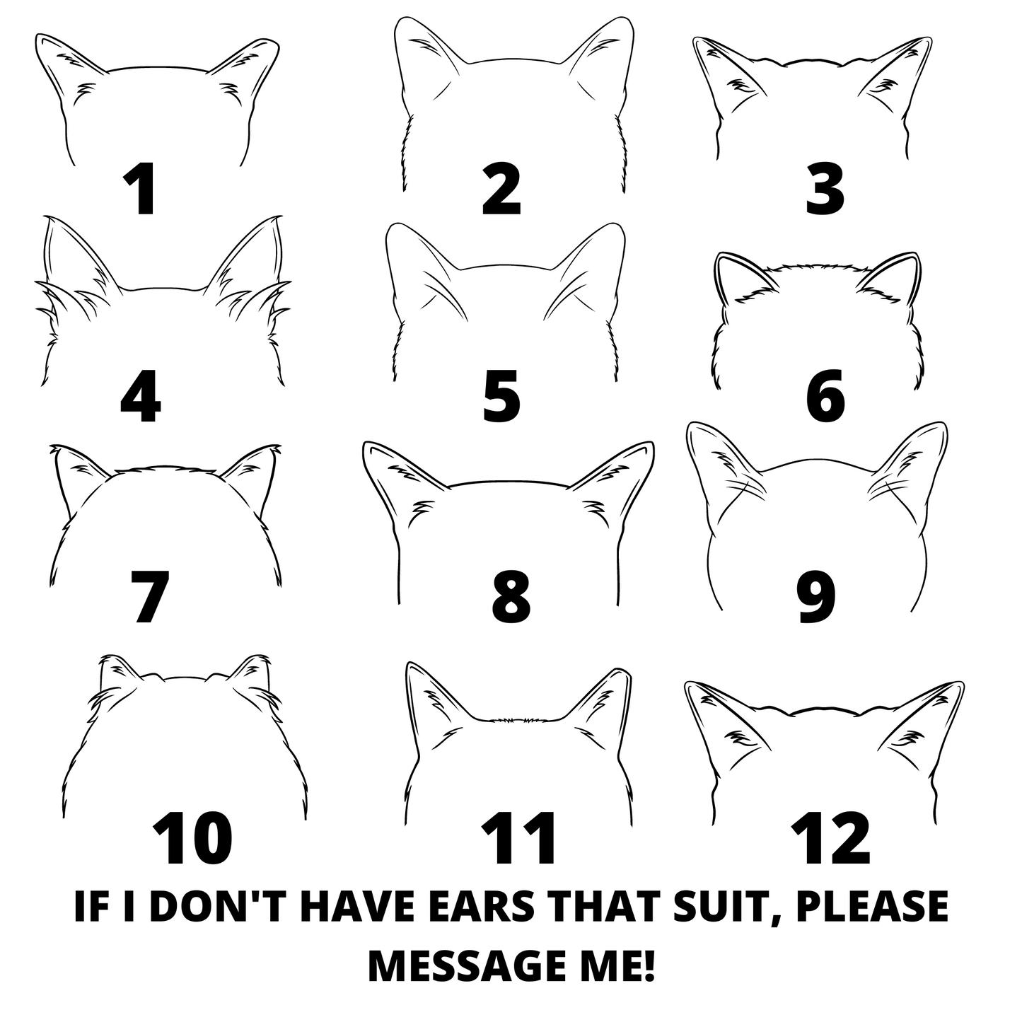 Personalised Cat Ears Mens T-Shirt