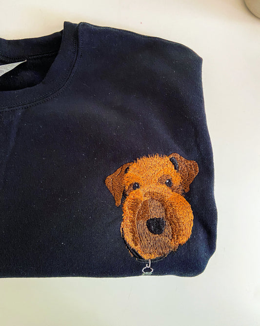 Personalised Embroidered Pet Face Jumper - One Pet