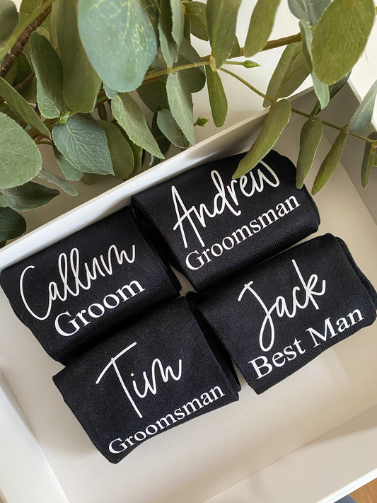 Personalised Groomsmen Socks