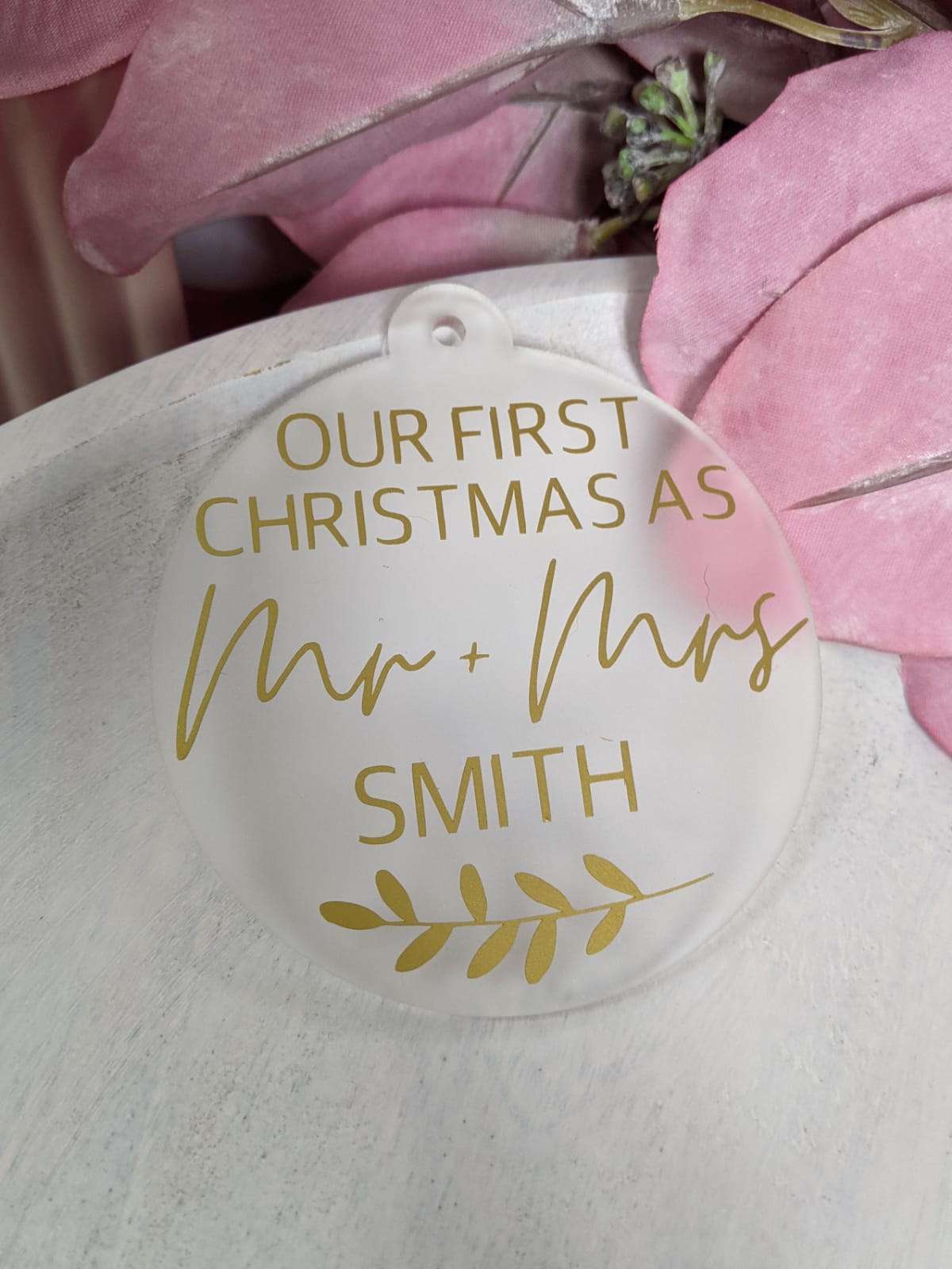 Married Couple Christmas Bauble