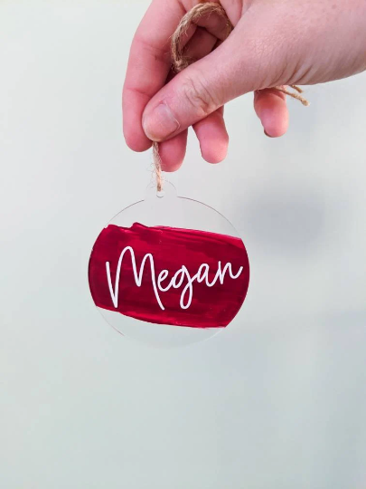 Personalised Paint Smear Bauble