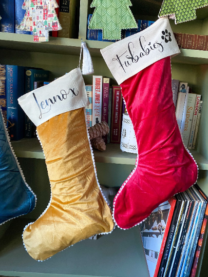 Personalised Velvet Stockings